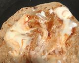 A picture of step 1 of Cheese spread frankie Roll.