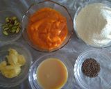 A picture of step 1 of Mango Kesar Peda.
