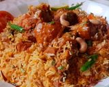 A picture of step 16 of Butter Chicken Biryani.