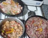 Foto del paso 3 de la receta: Tacos de carne, pollo y vegie