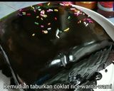 Gambar langkah 4 resipi Kek coklat kukus.