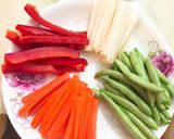 Hình bước làm 3 của món Bò cuộn rau củ