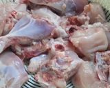 A picture of step 1 of Charsi Chicken karai 😋.