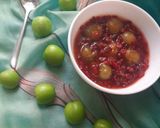 عکس مرحله 3 از دستور ترشک گوجه سبز و زرشک 😋😋