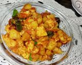 A picture of step 3 of Chicken vegetable.