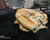 A picture of step 3 of Kulcha egg pocket.