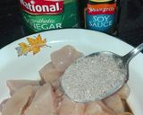 A picture of step 1 of Chicken Shashlik With Gravy and Fried Rice.