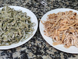 Pasta integral de espinacas al huevo