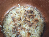 Risotto con champiñones