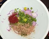 A picture of step 2 of Onion egg fry.