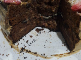 Bizcochuelo alto esponjoso de chocolate para hacer torta