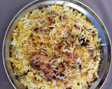 A picture of step 8 of Chicken biryani II.