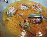 A picture of step 7 of Bharli Vangi/Bharwa Baingan.