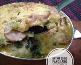 Foto langkah ke 8 dari resep Bayam Sosis Panggang Untuk Anak.