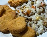 Foto del paso 4 de la receta: Ensalada Primavera Con lentejas, Arroz Y Nuggets 🍚🥕