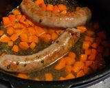 Une image de l'étape 3 de Saucisses lentilles au cookeo.