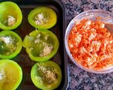 Foto del paso 3 de la receta: Zapallitos de tronco rellenos de ricotta y zanahoria