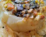 Zöldségekkel töltött karalábé - gomba, sárgarépa, kukorica recept fázis 5 fotója