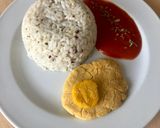 Foto del paso 9 de la receta: Arroz con tomate y huevo vegano