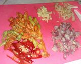 Foto langkah ke 4 dari resep Tumis kecap kentang jamur.