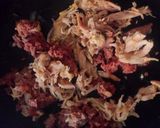 A picture of step 2 of Pan baked stuffed plantain.