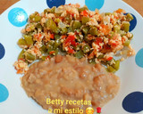 Foto del paso 8 de la receta: Ejotes con huevo ala mexicana