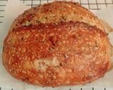 Foto langkah ke 22 dari resep Wijen Jinten Hitam Chili Flakes Cheese Sourdough Bread (Open Bake Method).
