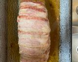 Sonkával és sajttal töltött fasírozott baconbe tekerve recept fázis 3 fotója
