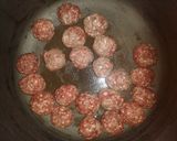 A picture of step 2 of Meat balls Biriani # Festive Dish Contest _ Mombasa#.