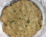 A picture of step 5 of Aloo suji roti.