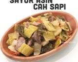 Foto langkah ke 6 dari resep Sayur Asin Cah Sapi.