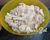 A picture of step 1 of Spicy Boti ka Salan/Goat Tripe Curry.