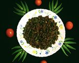A picture of step 9 of Masala Bhindi.