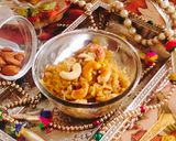 A picture of step 6 of Sweet pogla (Sakkarai pongal or chakkara pongal).