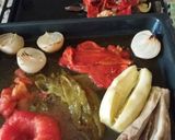Foto del paso 2 de la receta: Ensalada de pimientos, tomate, berenjena, cebolla, calabacín
