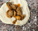 A picture of step 3 of Chicken Bun.
