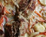 Foto del paso 4 de la receta: Pollo a la leche y papas