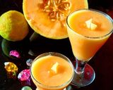 A picture of step 2 of Muskmelon orange juice.