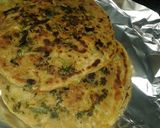 A picture of step 11 of Muglai parantha.