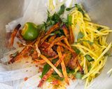 Hình bước làm 2 của món Bánh tráng trộn chay