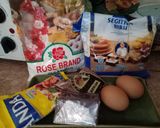Foto langkah ke 1 dari resep 49. Brownies Salju (Topping Gula Halus).