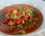 รูปขั้นตอนการทำที่ 6 ของ น้ำพริกอ่อง (สูตรไม่ใส่พริกน้ำเงี้ยว)