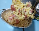 Foto langkah ke 3 dari resep Scramble Egg Mentai Rice.