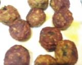 A picture of step 7 of Shahi lauki ke kofte with plain rice.