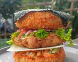 Foto langkah ke 6 dari resep Burgushi (Burger Sushi).