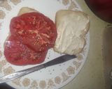 A picture of step 2 of Midwest Summer Tomato and Sweet Onion Sandwich.