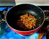 A picture of step 6 of Smoky Kadai Mushroom 🍄🍄.