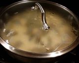 A picture of step 12 of Poached Shrimp in a Lemon Cream Broth.