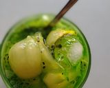 Gambar langkah 4 resipi Air Tebu Longan Selasih.