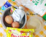 Foto langkah ke 1 dari resep Bolu Pandan Keju Magic com (Bolu no mixer no oven).